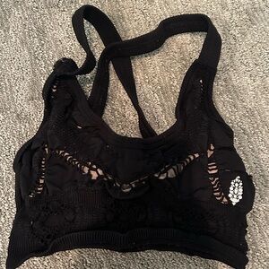 Free people movement black sports bra